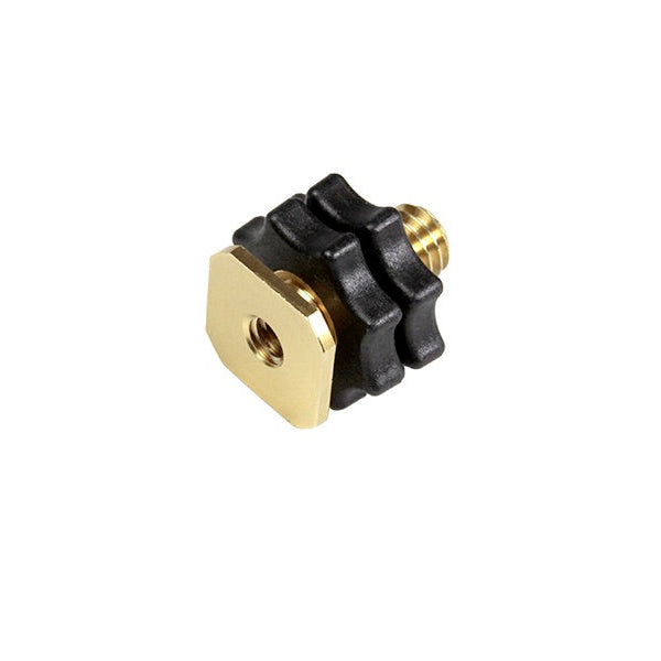 Rycote Brass Shoe Adaptor with Male Thread - 1/4" or 3/8” - Grip Support Store