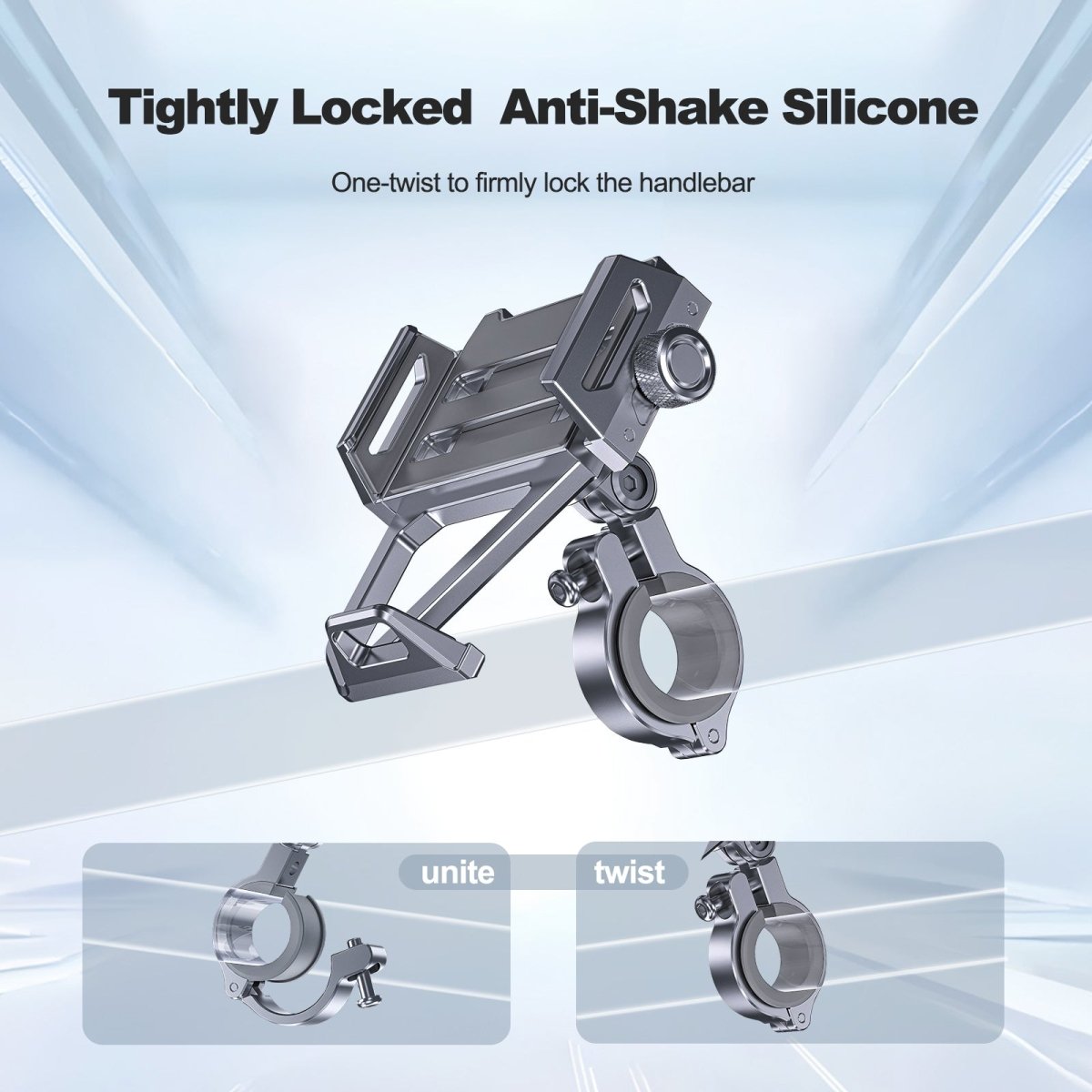 Mechrig 360° Rotating Aluminum Alloy Cycling Phone Holder