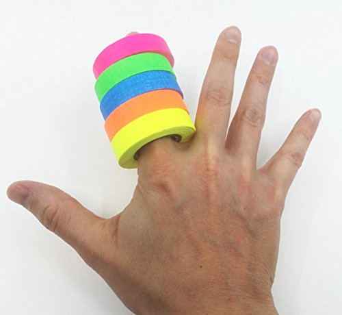 Spike Gaffers Tape - 5 Bright Neon Gaffer Tape Colors