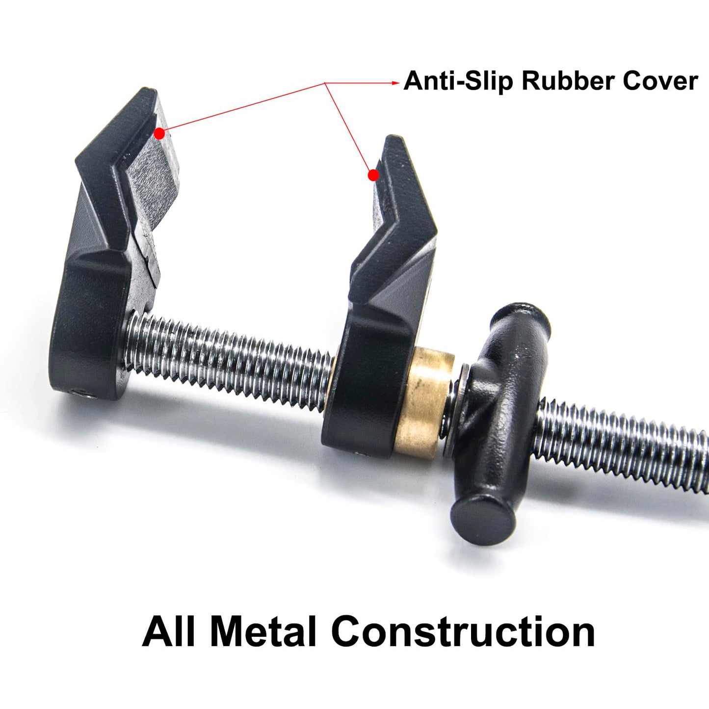 Small End Jaw Vise Clamp with 1/4-20" & 3/8" Thread