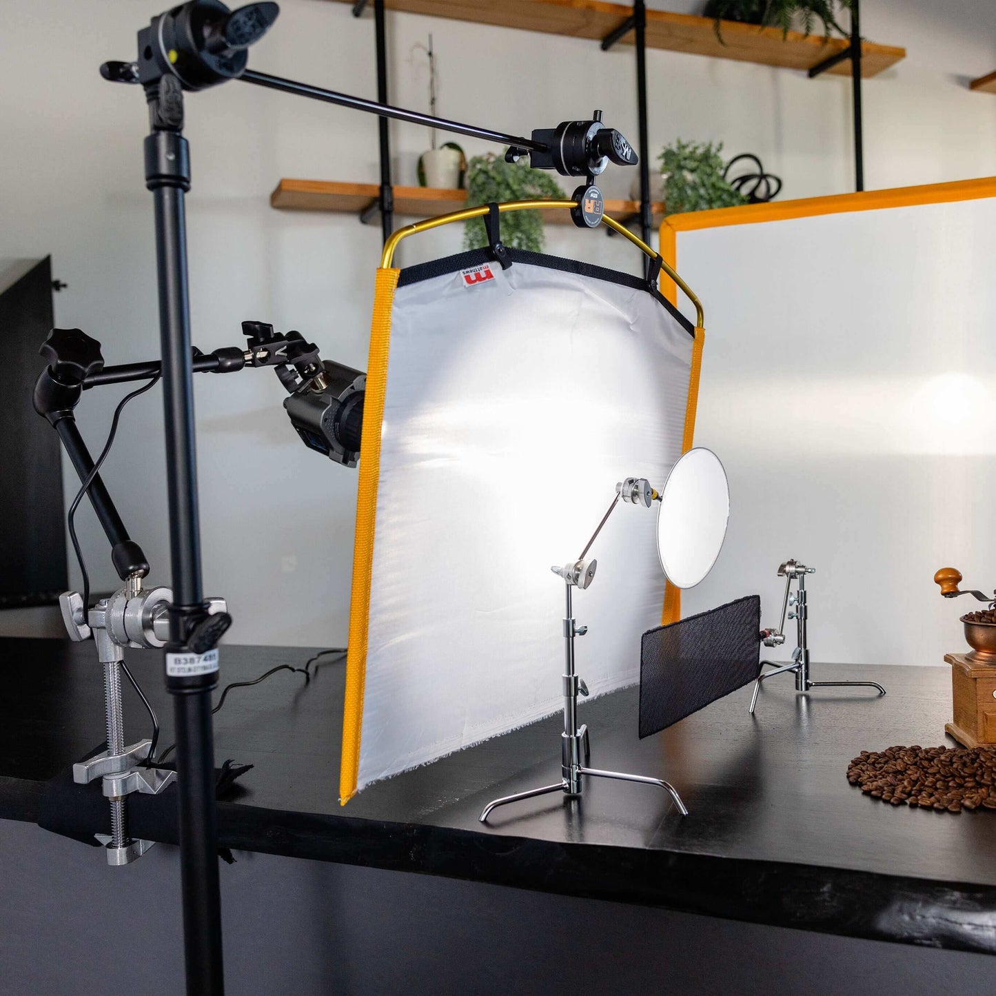 5" Pocket C-Stand with 1/4"-20 Adapter