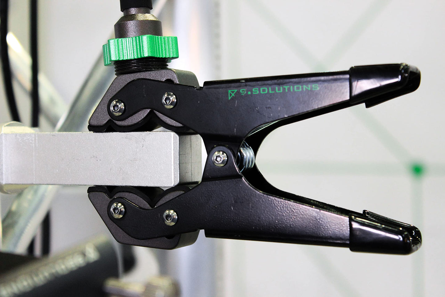 9.Solutions Savior Spring Clamp, Fast-Mounting, Strong, Torsion Spring Clamp, 9.XS1004, fit firmly onto any oddly shaped object, mount multiple pieces of equipment on one clamp