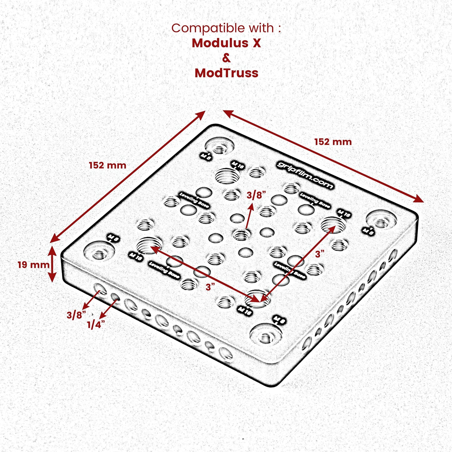 Chesse Plate ModulusX / ModTruss - Grip Support Store