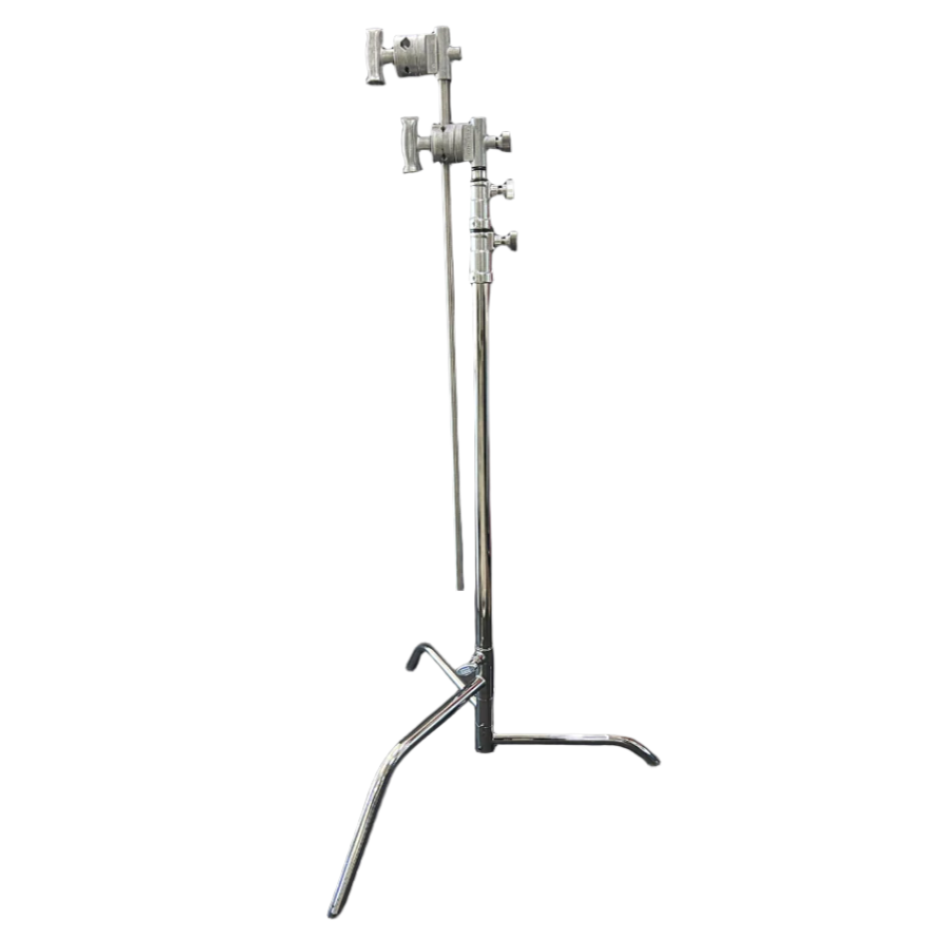 40” C-STAND 2 RISER STANDARD SWING LOCK BASE - Chrome