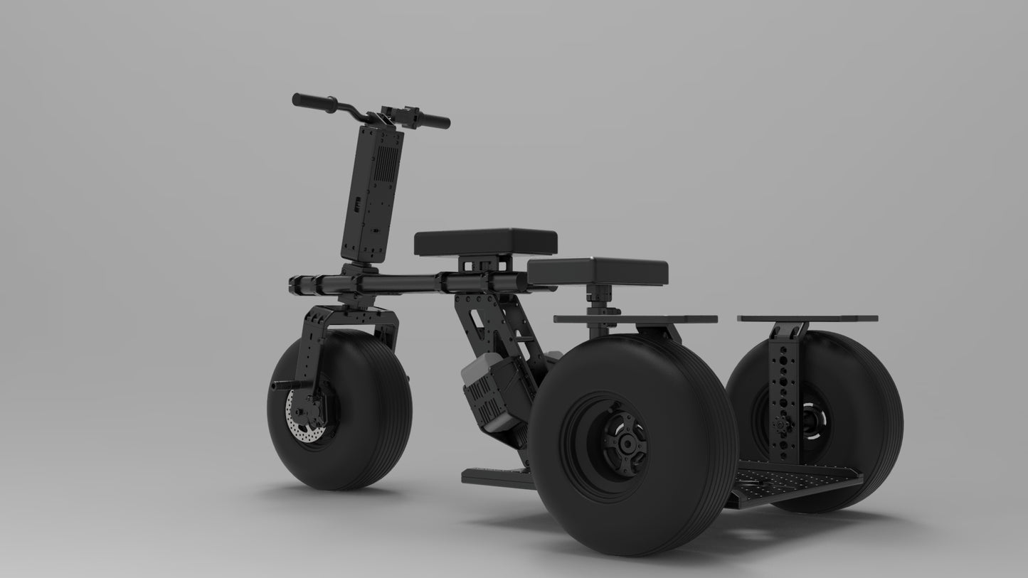 Raptor Electric Trike + Rickshaw