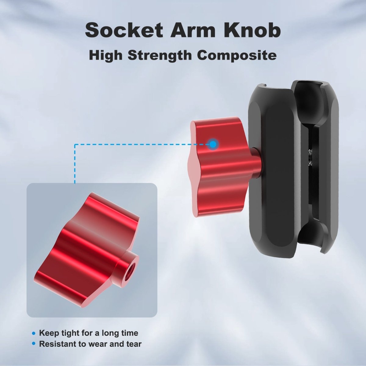 Mechrig Double Socket Arm 25 mm/1 Inch Ball Head Clamp