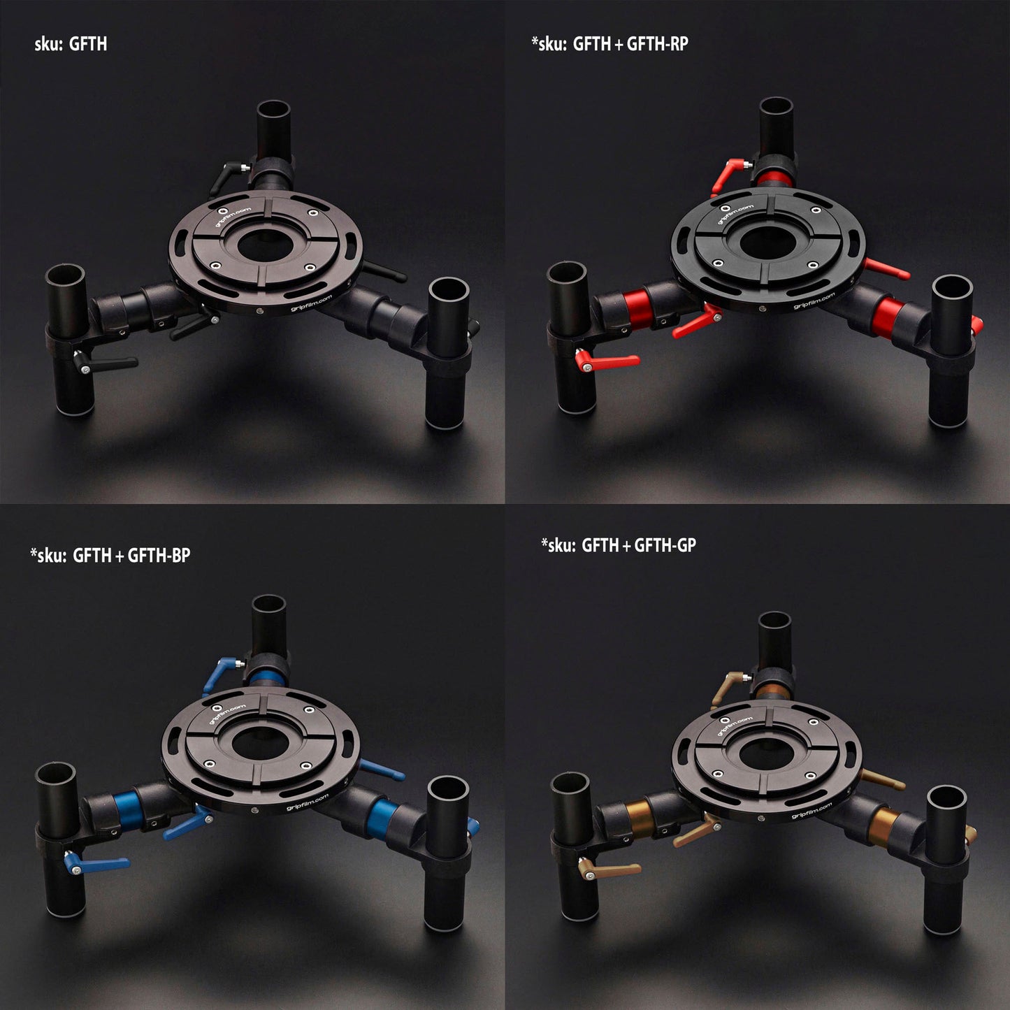 48.3mm (1"1/2) & M8 CLAMPING LEVER GOLDEN SET - Grip Support Store