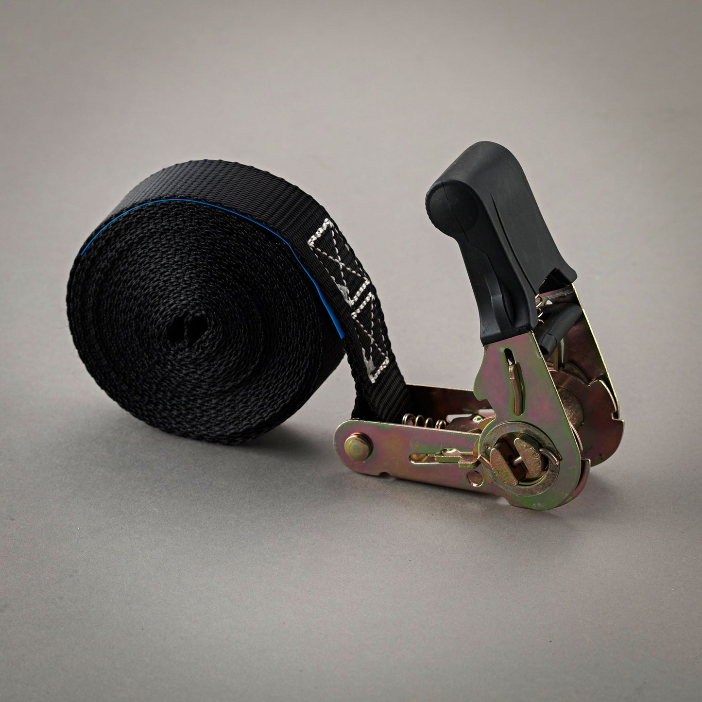 25mm (1") BLACK ENDLESS RATCHET STRAP - Grip Support Store