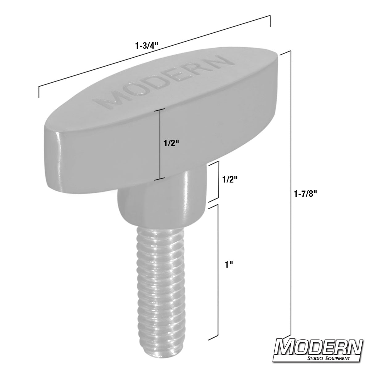 T-Handle (3/8-16") - Black Powder Coated