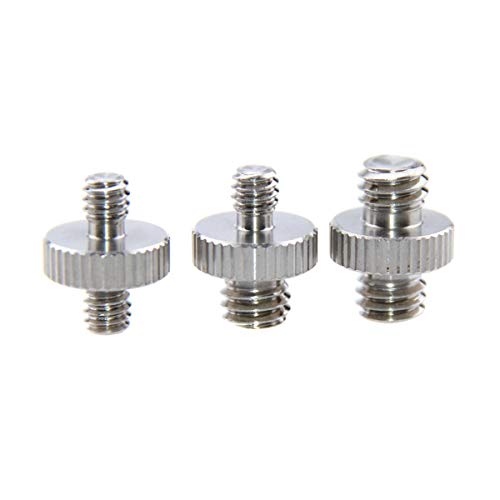 1/4" Male to 1/4" Male & 1/4" Male to 3/8" Male & 3/8" Male to 3/8" Male Thread Screw Adapter