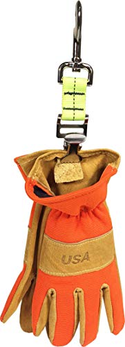 Heavy Duty Glove Holder with Bolt Action Hook and Alligator Clip- Made in USA