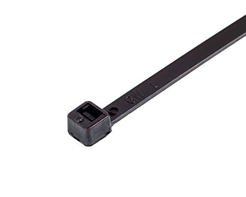 12" Black Zip Ties, 100 Pack, 50lb Strength