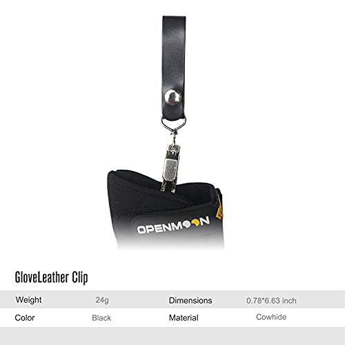 Glove Leather Clips (Black)