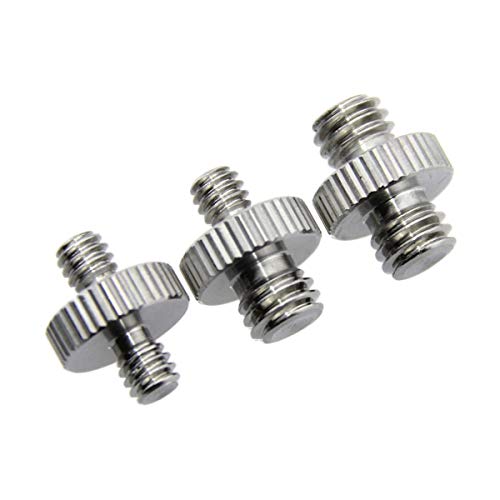 1/4" Male to 1/4" Male & 1/4" Male to 3/8" Male & 3/8" Male to 3/8" Male Thread Screw Adapter