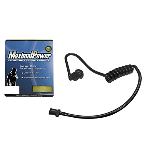 Black Earpiece Acoustic Tube