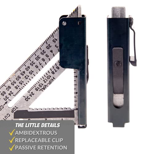 Square Holder - Clip-On Square Holster for Tool Belt