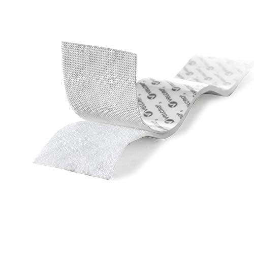 White VELCRO 2" x 15' | Professional Grade Heavy Duty Strength Holds up to 10 lbs on Smooth Surfaces | Indoor Outdoor Use