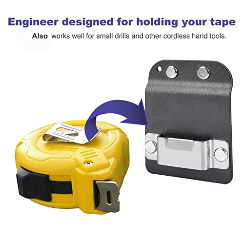 2" Tactical Tape Belt Holster Measuring Tape Clip on 1.5"/1.75"/2" Tool Belts