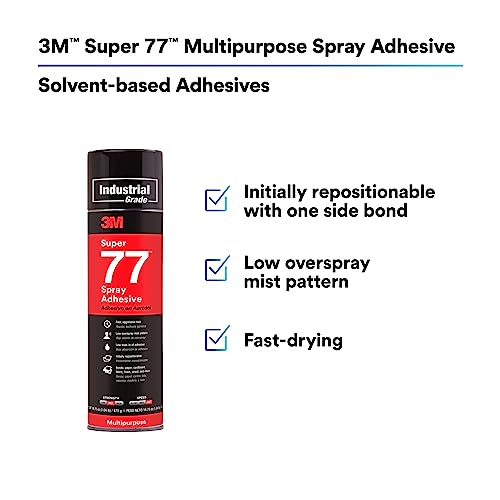 3M Super 77 Spray Adhesive Glue - 16.75 oz
