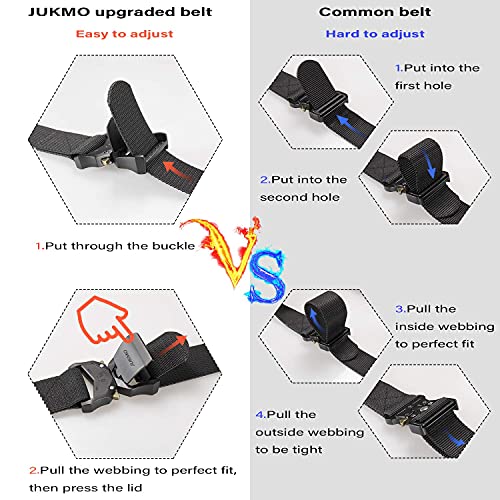 Tactical Rigger Belt, 1.5" Nylon Web Work Belt with Heavy Duty Quick Release Buckle