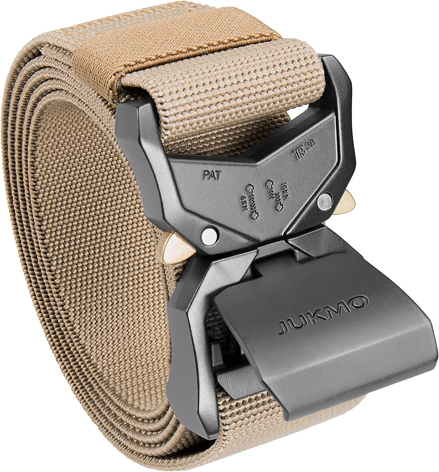 Tactical Rigger Belt, 1.5" Nylon Web Work Belt with Heavy Duty Quick Release Buckle