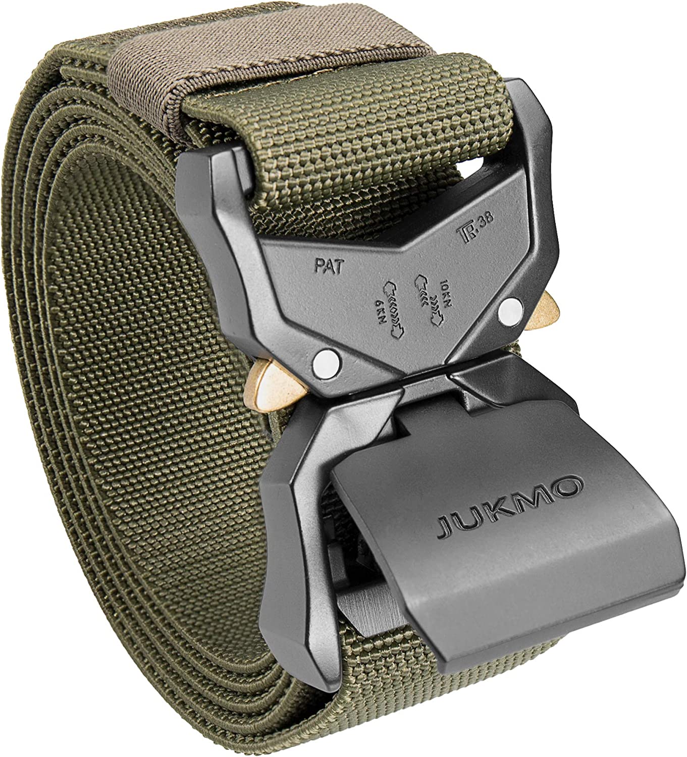 Tactical Rigger Belt, 1.5" Nylon Web Work Belt with Heavy Duty Quick Release Buckle