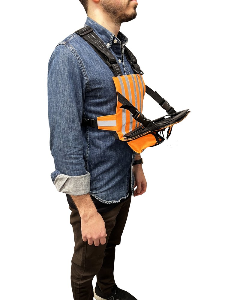 SafeT-HT hi-vis iPad/tablet harness