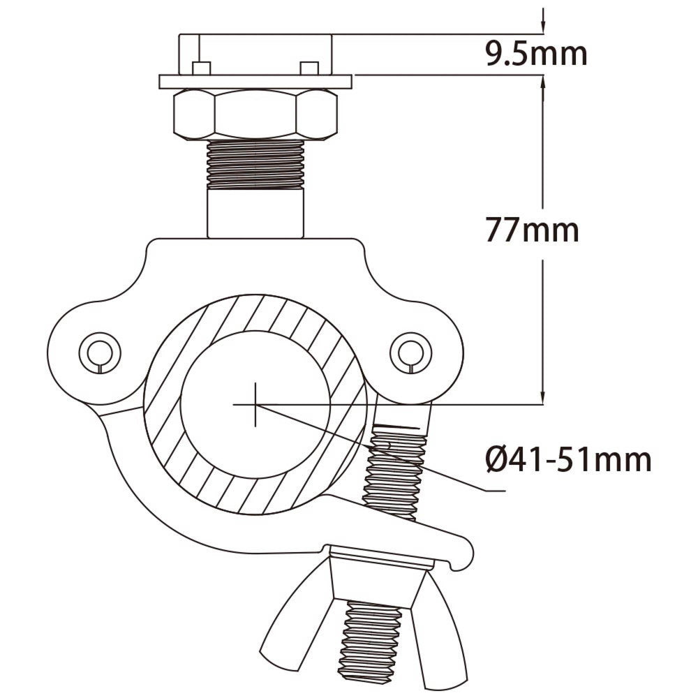 Strut Channel Adapter with Half Coupler