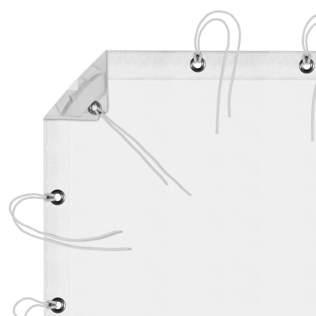 White Single Scrim with Bag