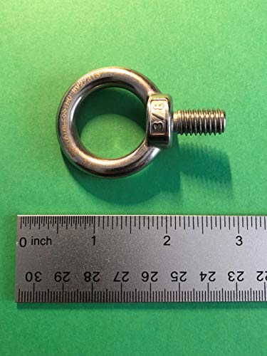 Stainless Steel 3/8" Lifting Eye Bolt / UNC Marine Grade - Grip Support Store