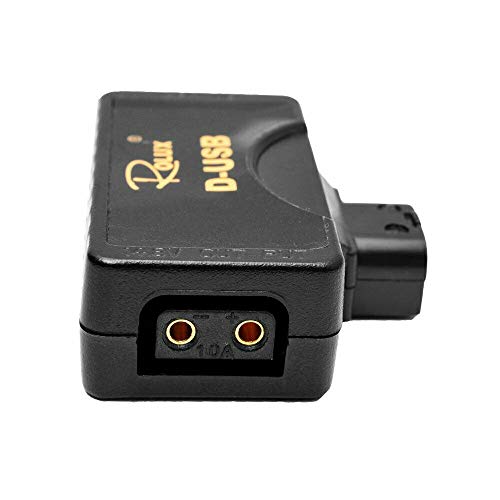 Rolux D-Tap P-Tap to USB Adapter Connector 5V Converter for Anton/Sony V-Mount Camera Battery - Grip Support Store