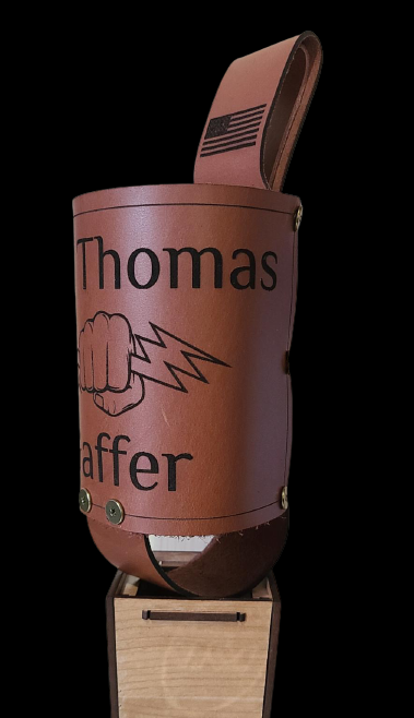 Custom Leather Water Bottle Holster