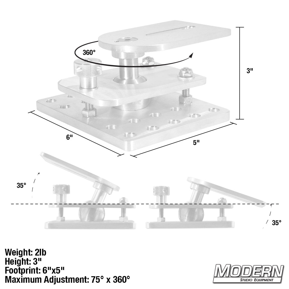 Mini Ball Camera Leveling Mount - Grip Support Store