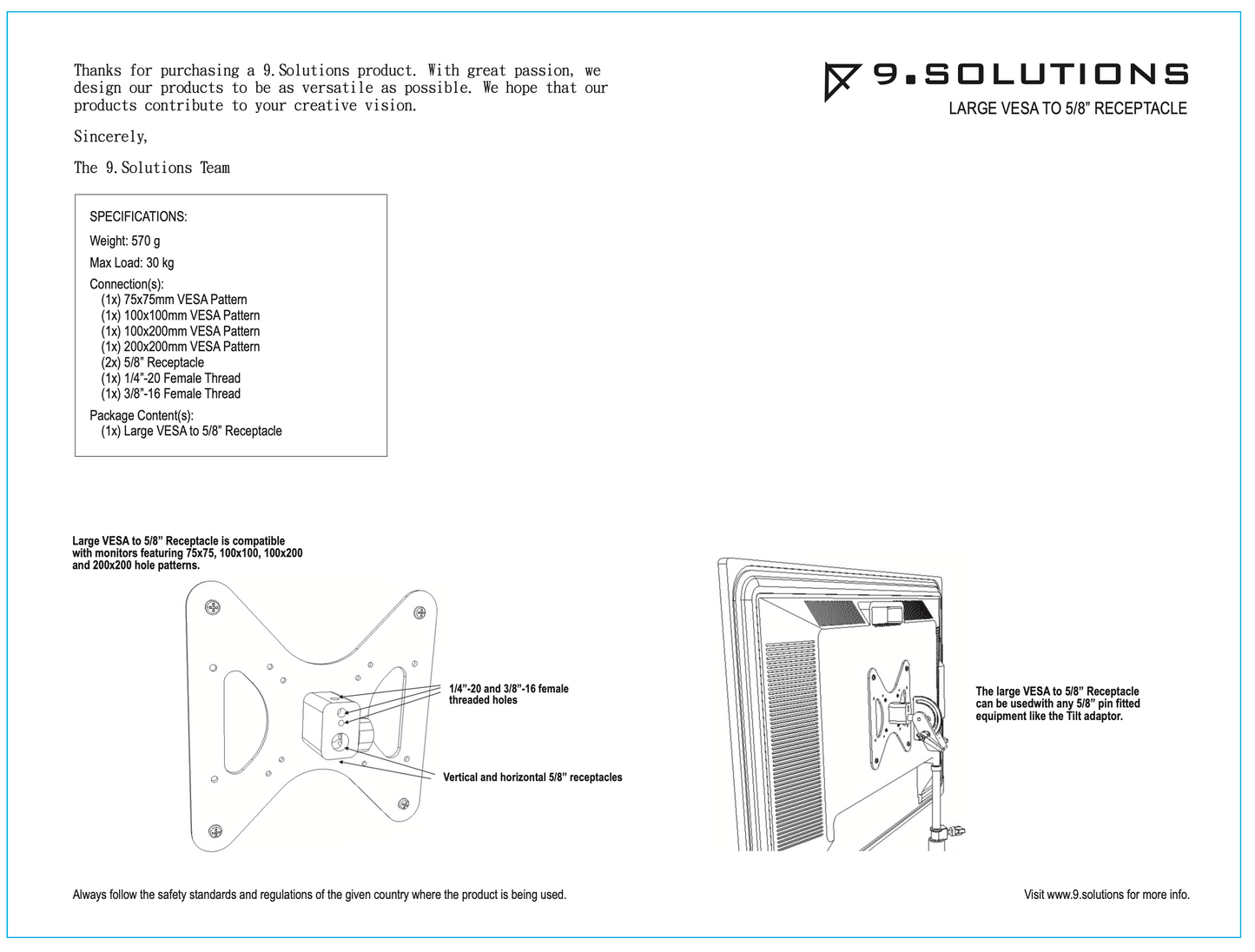 Large VESA Mount (200mm)