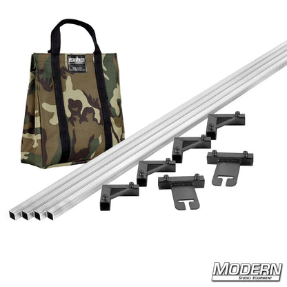 Modern's 8' x 8' breakdown frame with camo