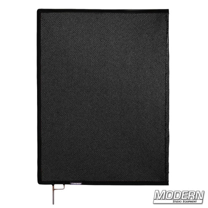 Black Triple Scrim stacked with double and single scrims for variable light control on set