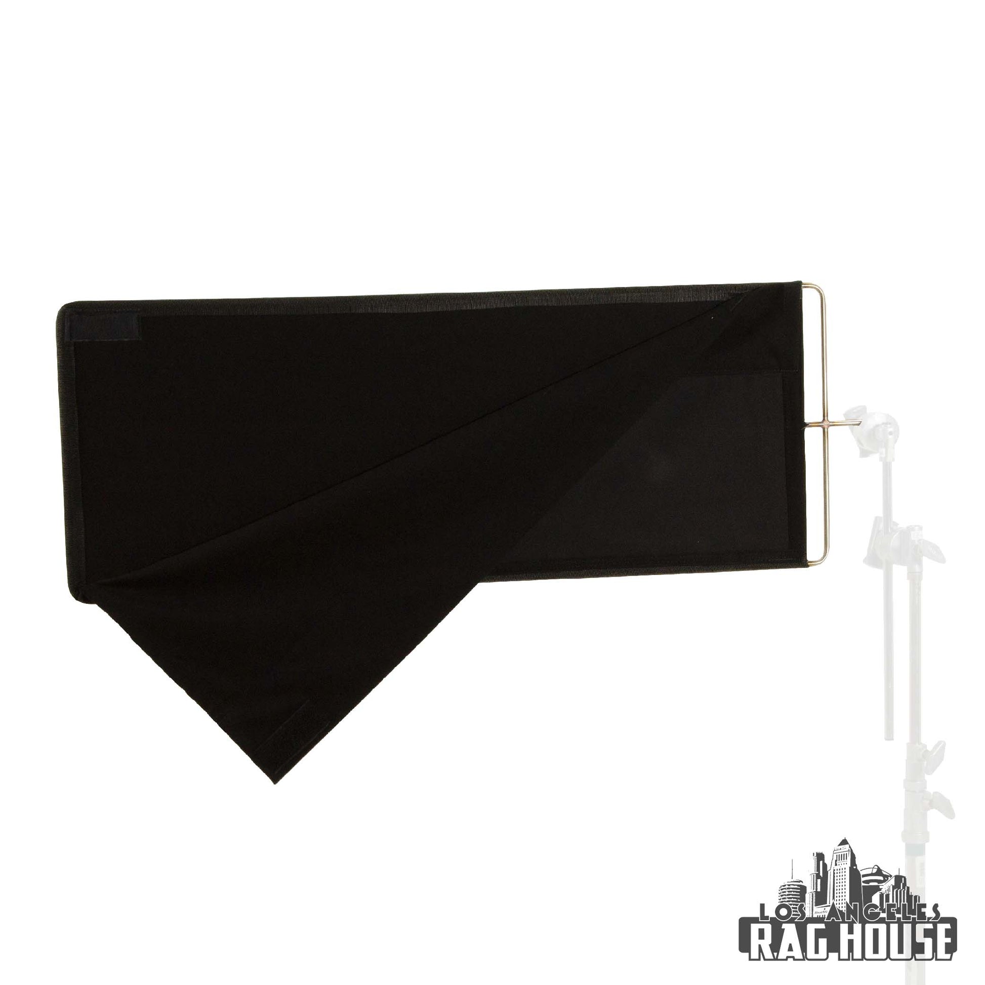 18"x48" Solid Black Floppy by LA Rag House - solid black floppy flag