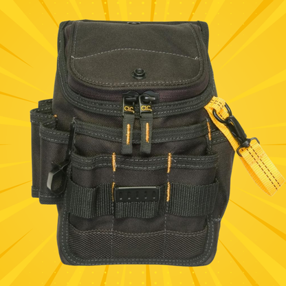 Custom Leathercraft Large 11-Pocket Utility Pouch - Grip Support Store