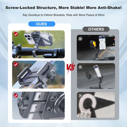 Mechrig 360° Rotating Aluminum Alloy Cycling Phone Holder