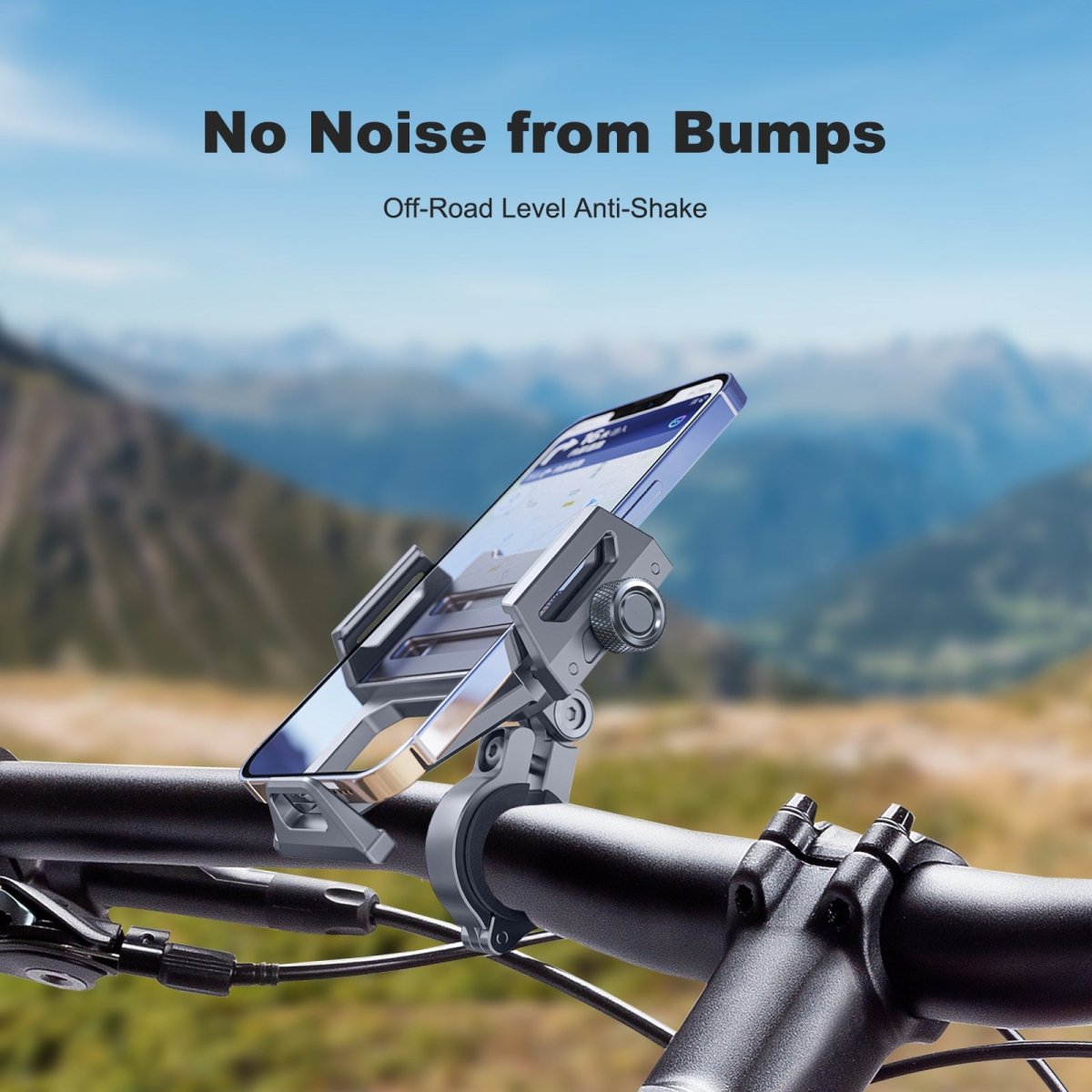 Mechrig 360° Rotating Aluminum Alloy Cycling Phone Holder