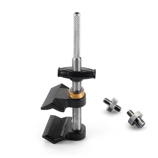 Small End Jaw Vise Clamp with 1/4-20" & 3/8" Thread