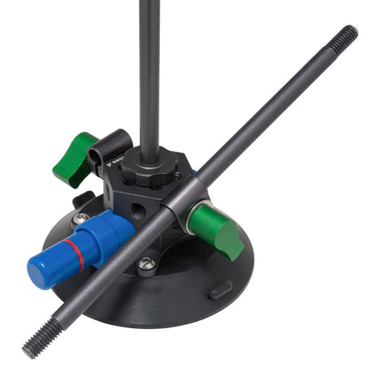 9.Solutions Suction Cup, Unique Cheese Block, 3/8" Rod Clamps on Any Side, 9.VB5105, Duty Power-Grip Industrial Suction Plate for car Mount