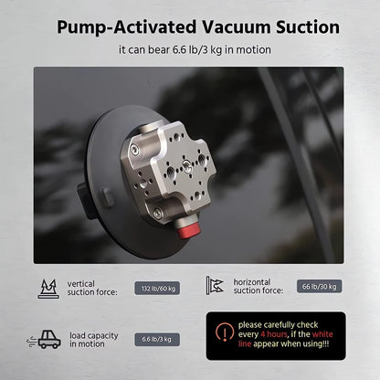 4.5" Camera Suction Cup Mount with Cheese Block