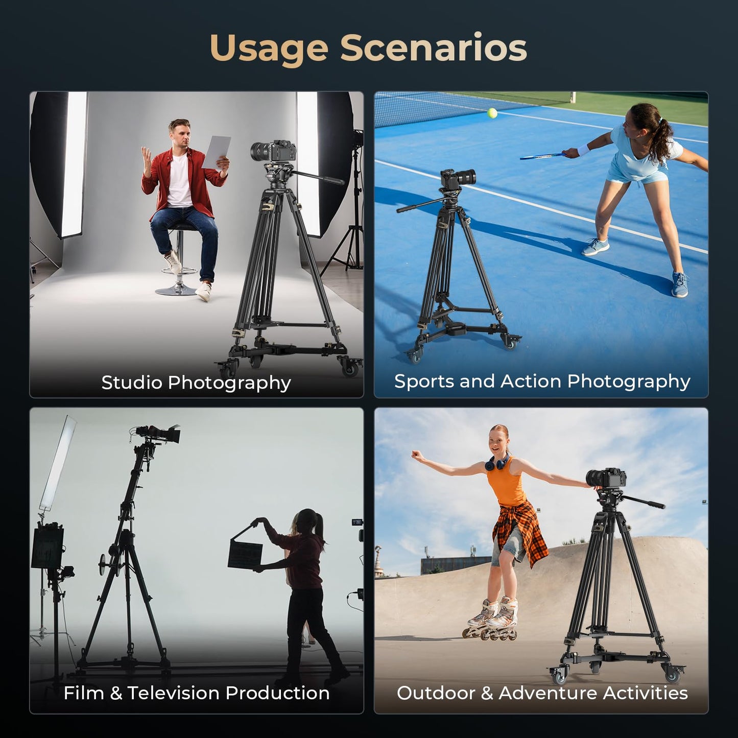 Heavy Duty Tripod Wheels