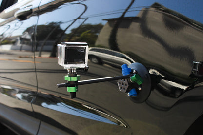 9.Solutions Suction Cup, Unique Cheese Block, 3/8" Rod Clamps on Any Side, 9.VB5105, Duty Power-Grip Industrial Suction Plate for car Mount