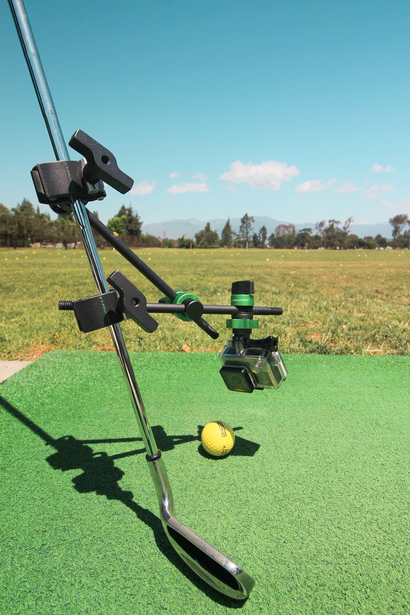 9.Solutions Python Clamp Mini, Unique Grip Head that Fastens onto Rods Ranging in Diameter from 1/4" to 5/8", Max Load: 11lbs, 9.VB5079, Crab Clamp Rod Clamp