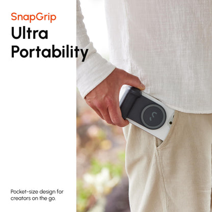 ShiftCam SnapGrip Pro - Mobile Battery Grip with Wireless Shutter Button - Magnetic Mount Snaps on to Any Phone - Grip Support Store