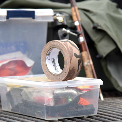 Gaffer Tape, 2 Inch x 25 Yards - Desert Tan Camouflage - Grip Support Store