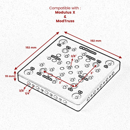 Chesse Plate ModulusX / ModTruss - Grip Support Store