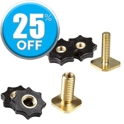 Rycote Brass Shoe Adaptor with Male Thread -  1/4" or 3/8” - Grip Support Store